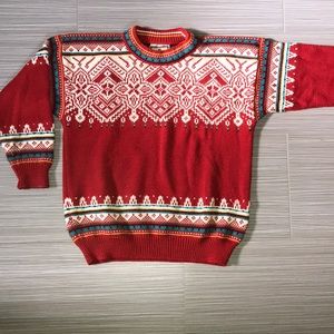 Red Dale of Norway Pullover Sweater